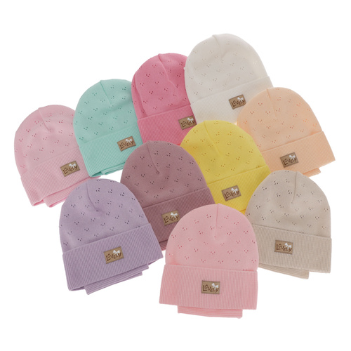 Ensemble automne/printemps fille: bonnet et snood, avec coton, violet, Alisa