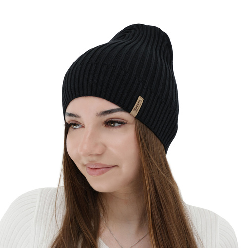 Bonnet femme printemps, automne, avec coton, beige, Mirona