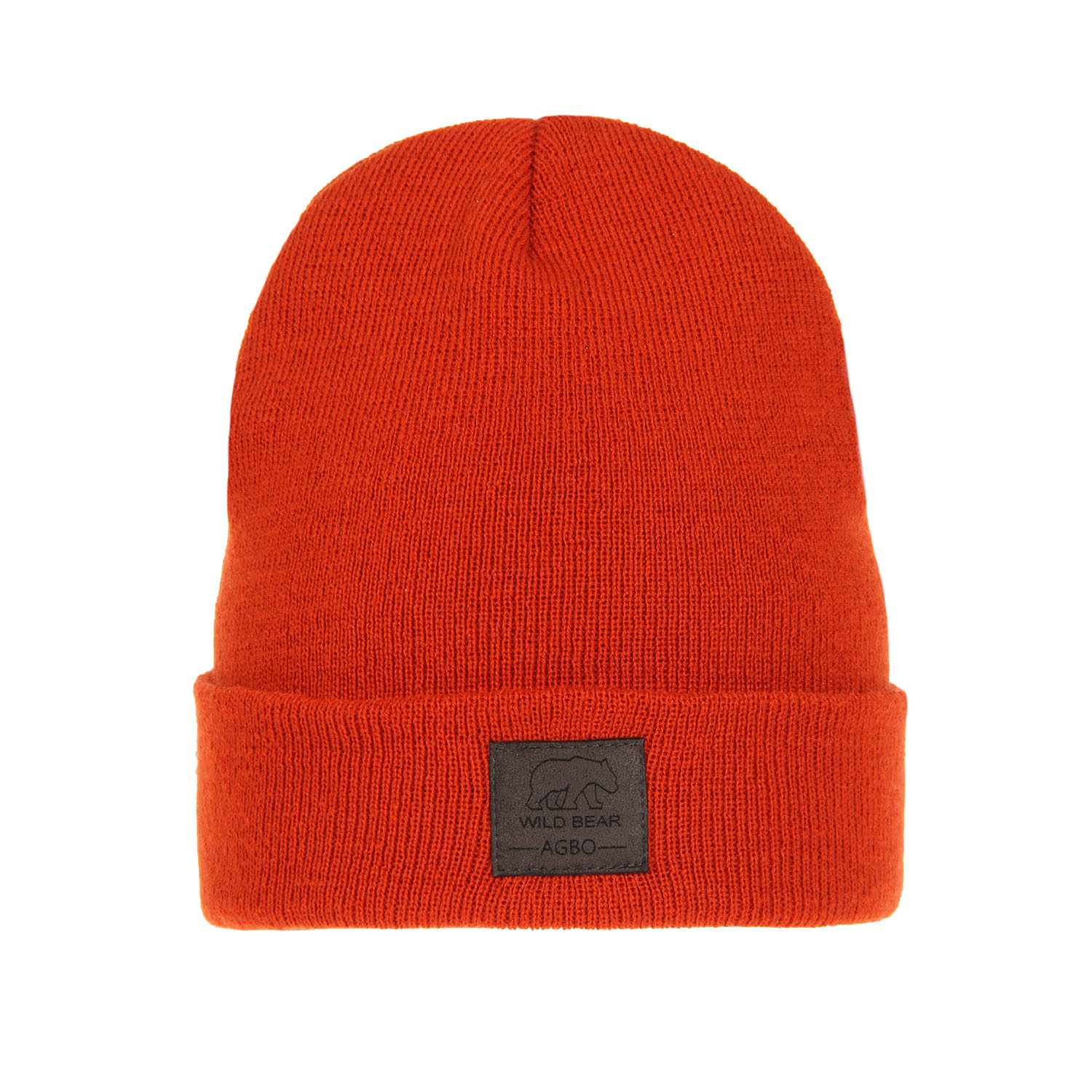 Bonnet d'hiver enfant, orange, avec revers, Smerf