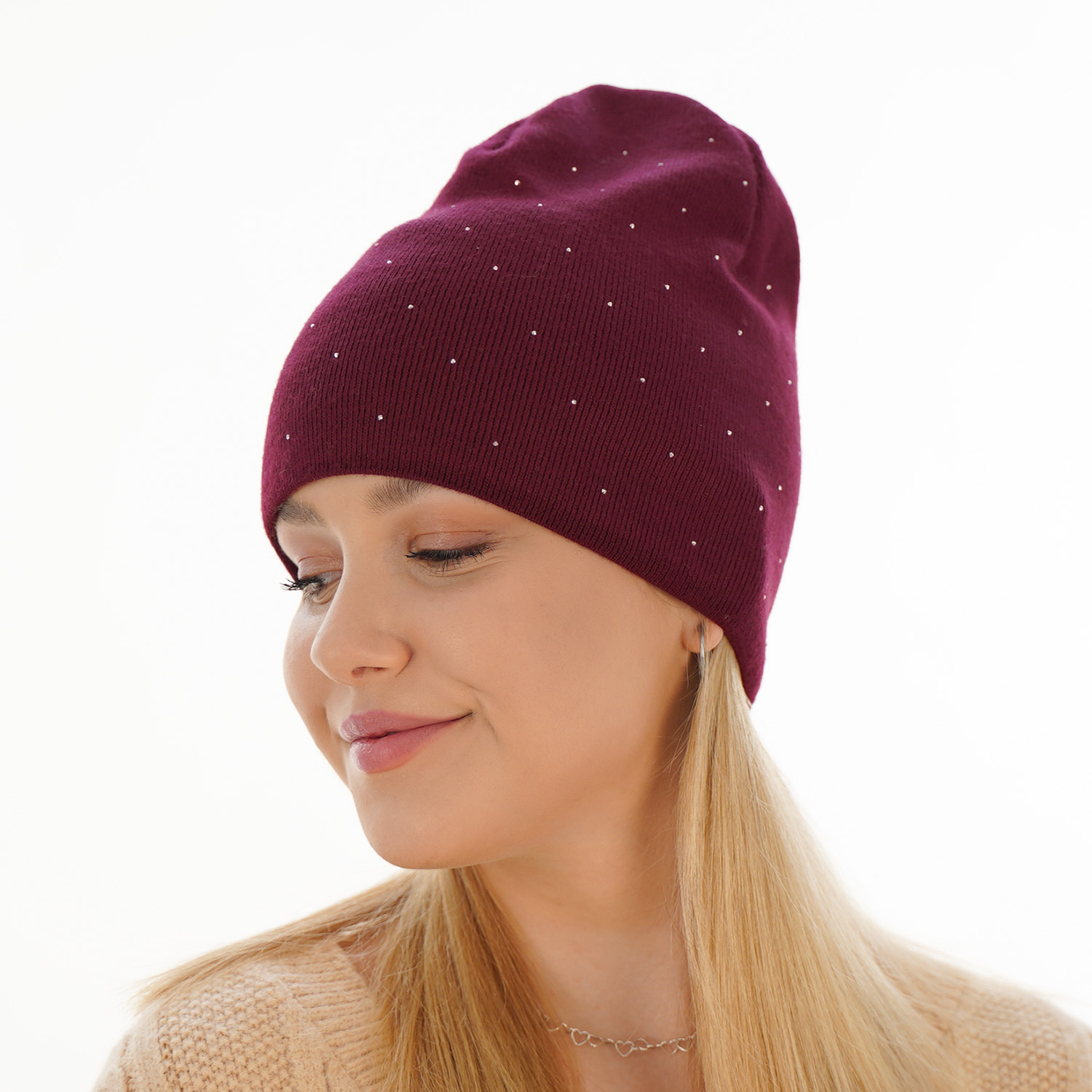 Beret automne/printemps femme, rose, Grecja