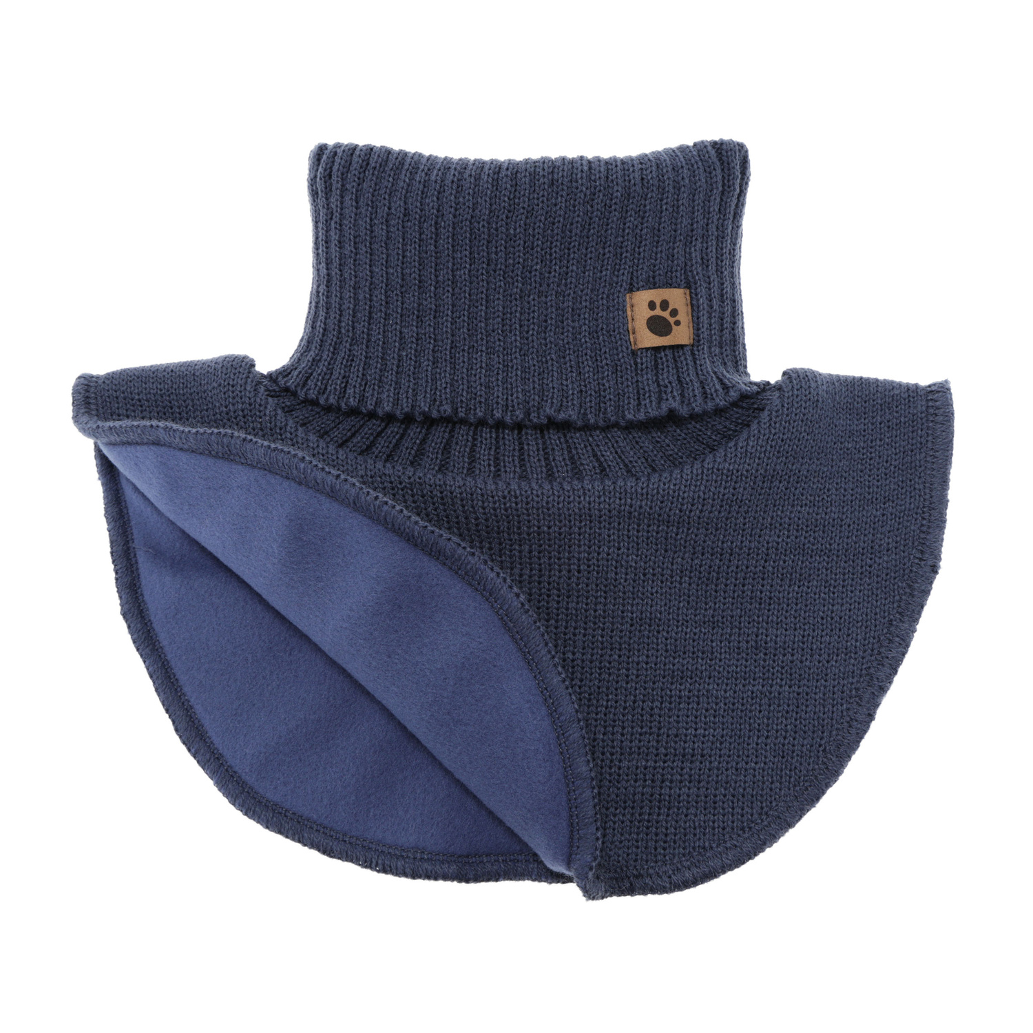 Tour de cou indépendant (doublé de polaire) d'hiver garçon, beige, Lamor