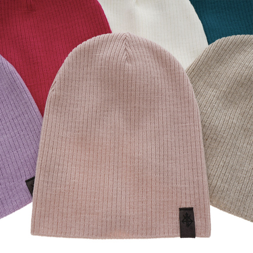 Bonnet automne/printemps femme, rose, Merci