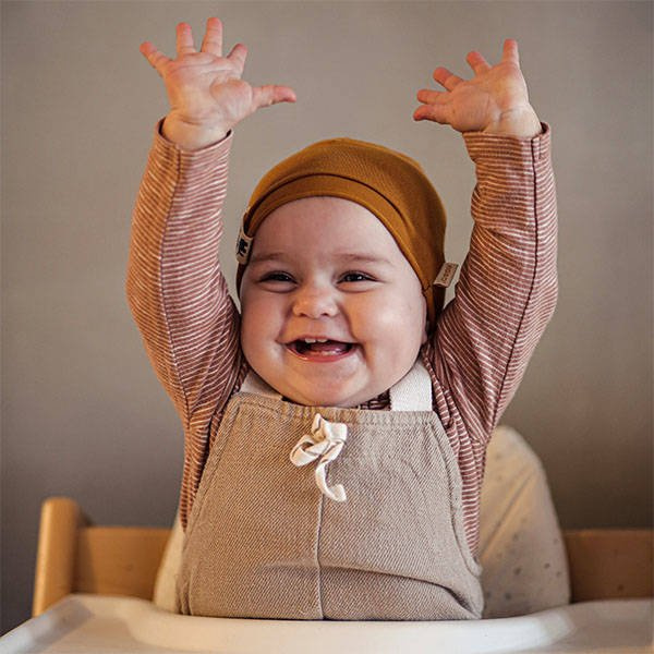 Bonnet automne/printemps garçon, miel, Rafi
