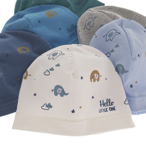 Bonnet automne/printemps garçon, vert émeraude, en coton, Afil