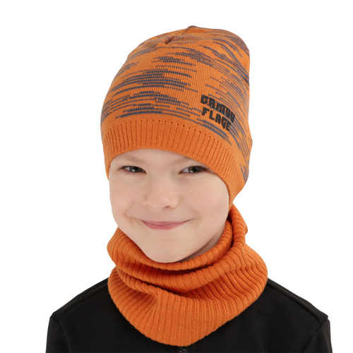 Ensemble automne/printemps garçon: bonnet et snood, avec coton, vert émeraude, Carter