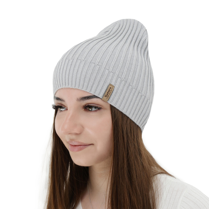Bonnet de femme printemps, automne, avec coton, gris, Mirona