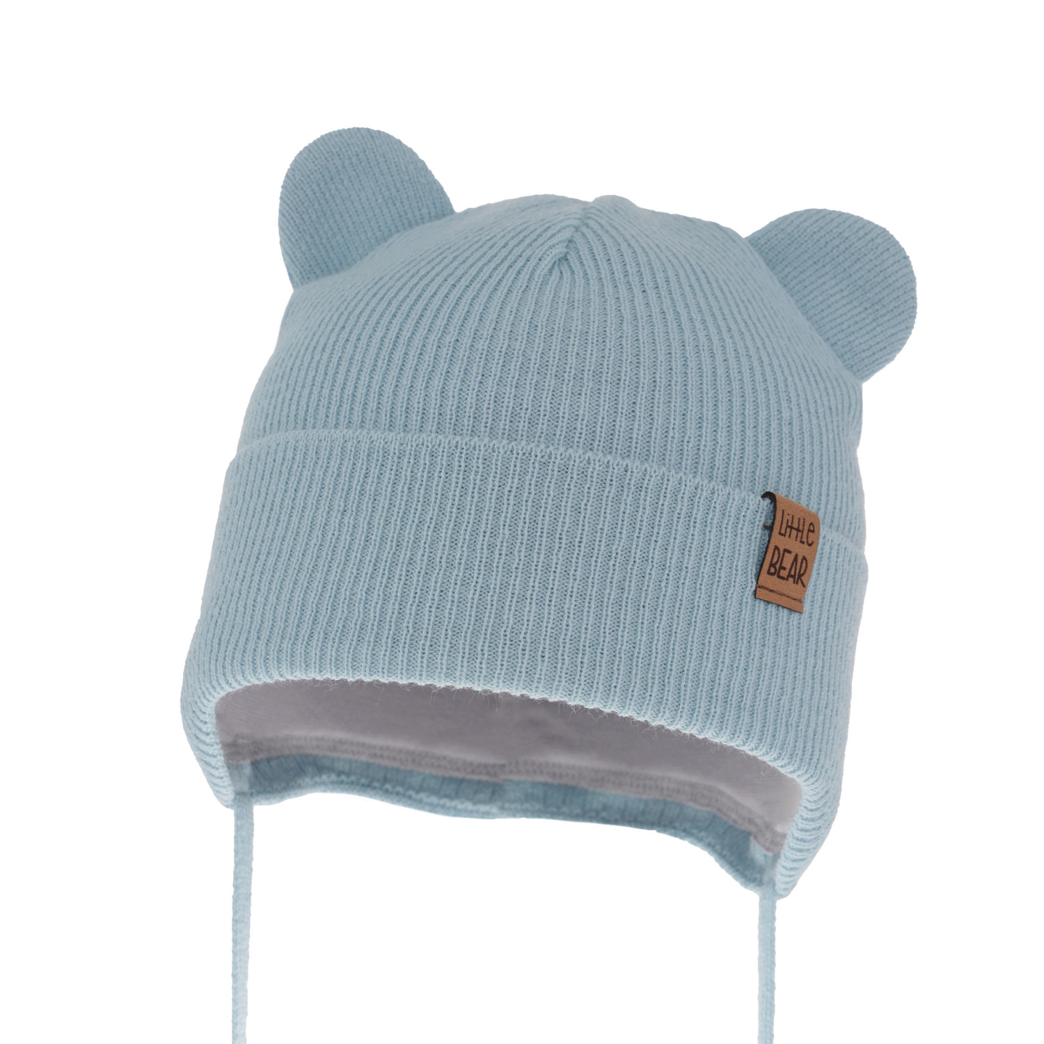 Bonnet automne/printemps garçon, bleu, avec liens, Nikifor
