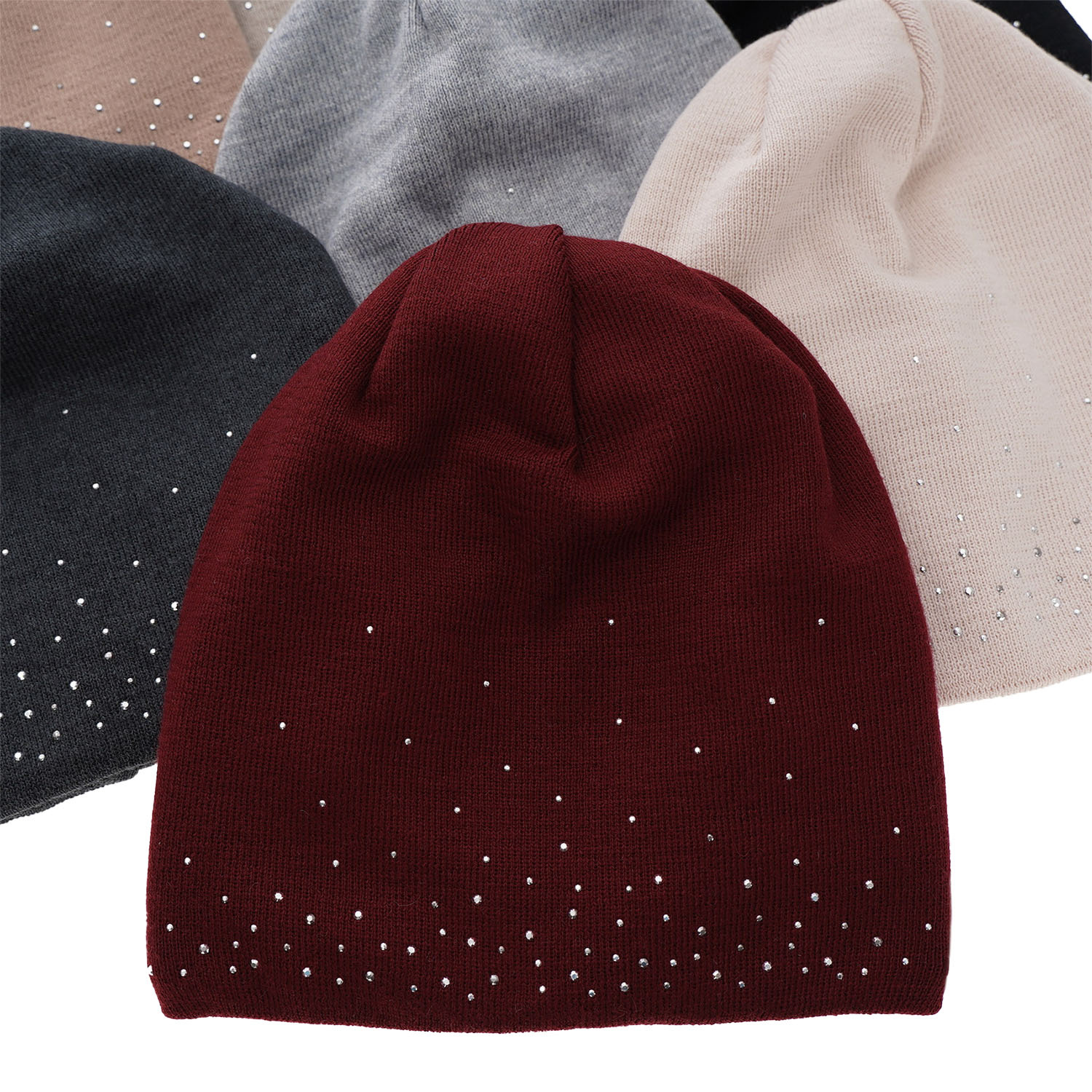 Bonnet d'hiver femme, hiver, rose, avec laine mérinos, Minerwa