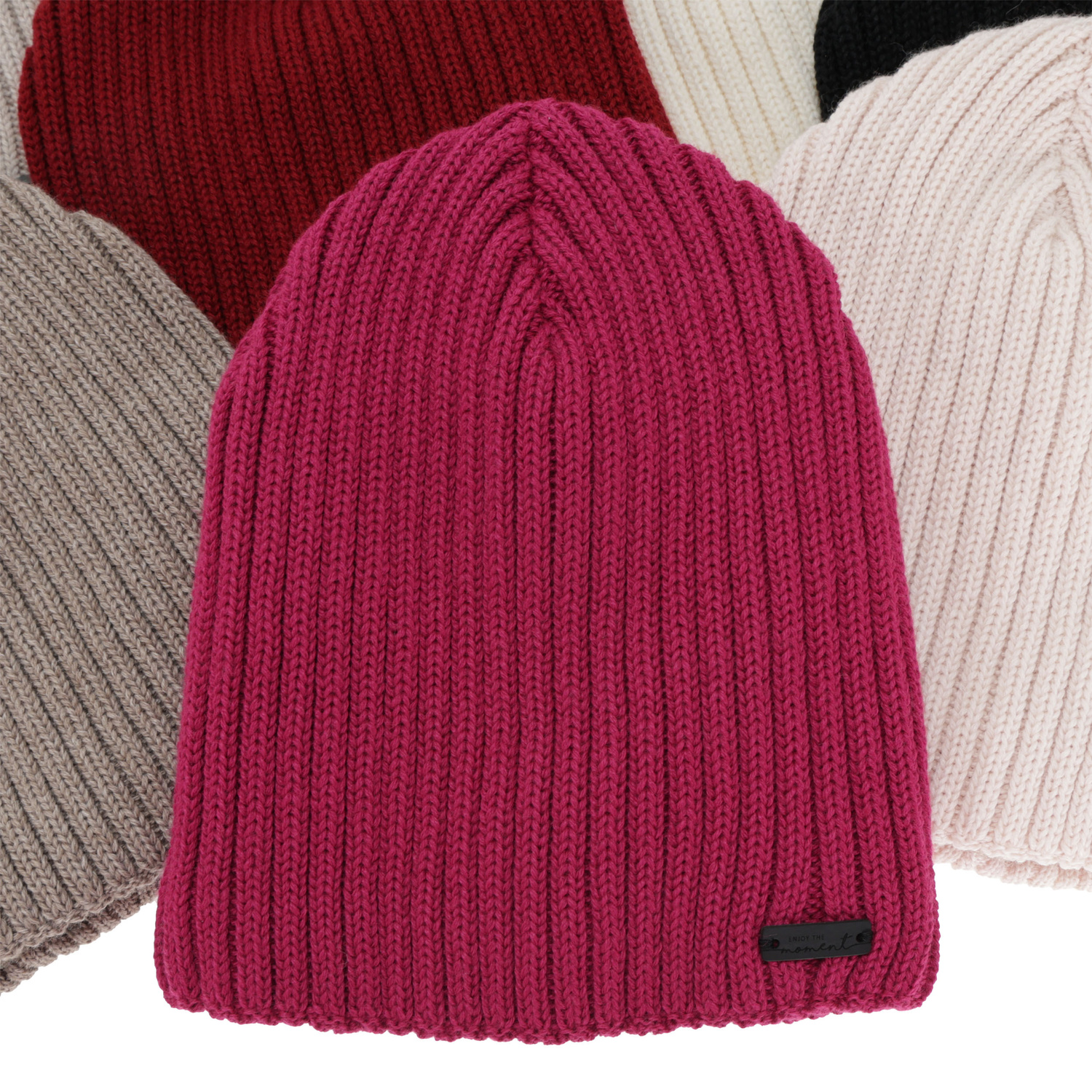 Bonnet d'hiver femme, camel, avec laine mérinos, Soletta