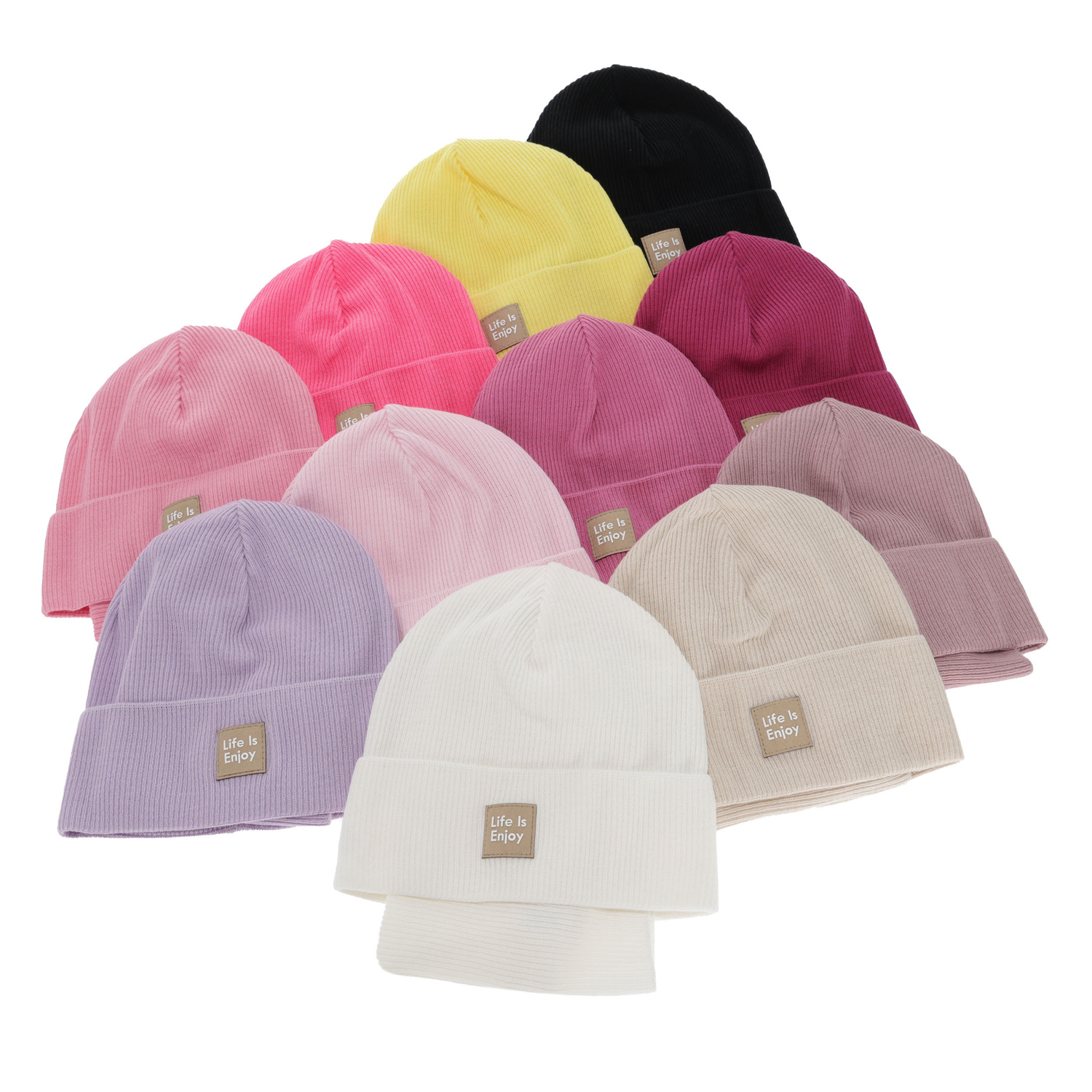 Ensemble automne/printemps fille: bonnet et snood, avec coton, rose, Zola