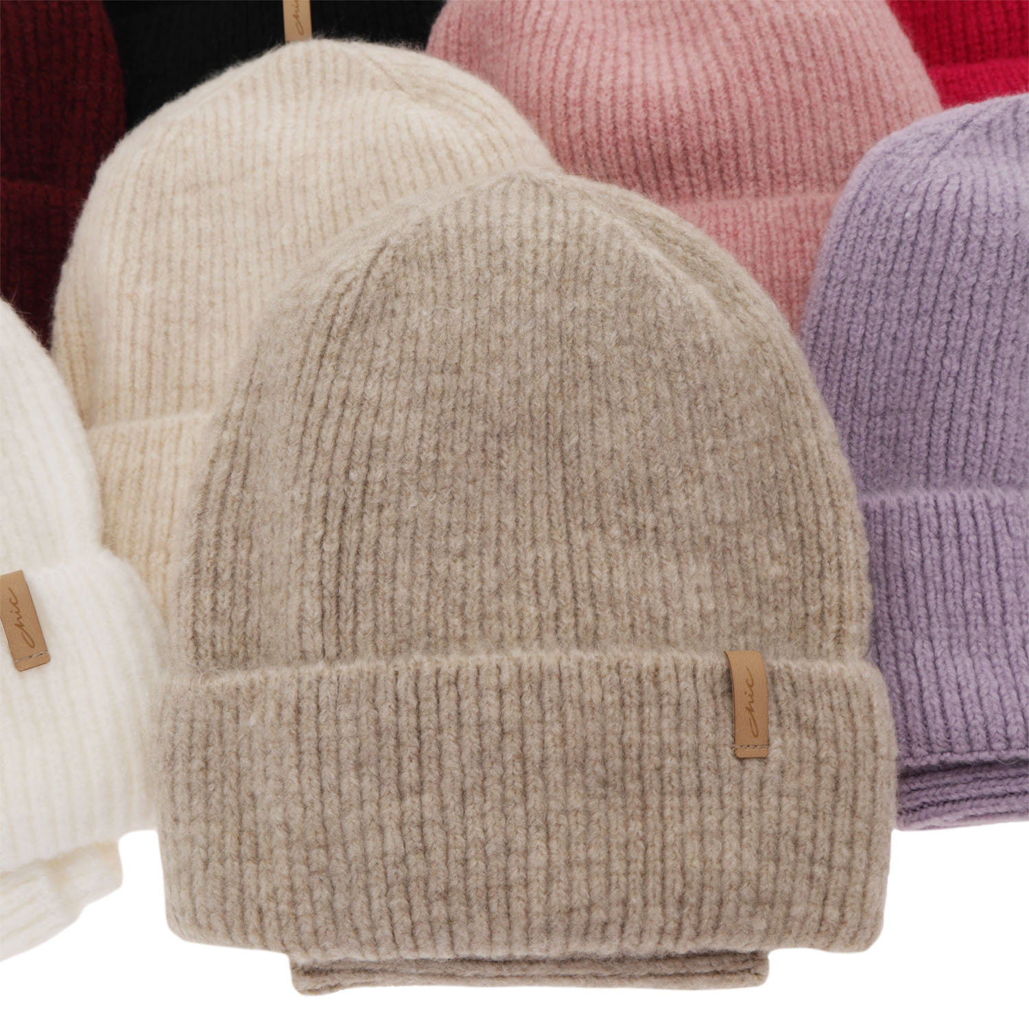 Ensemble d'hiver fille: bonnet et snood, beige, Edila