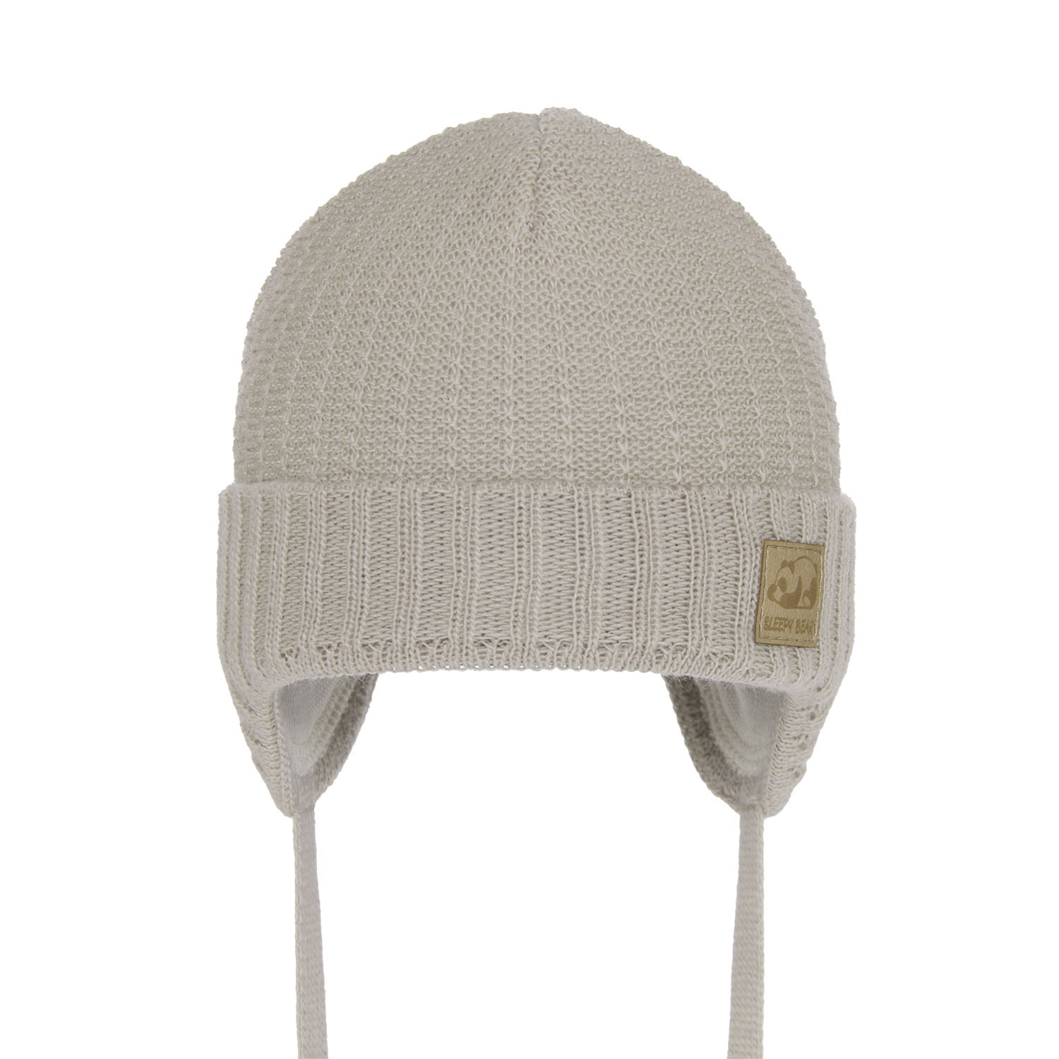 Bonnet automne/printemps garçon, beige, avec liens, Todi