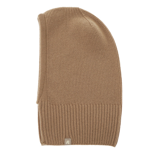 Cagoule automne/hiver garçon, camel, avec laine mérinos et cachemire, Zoldo