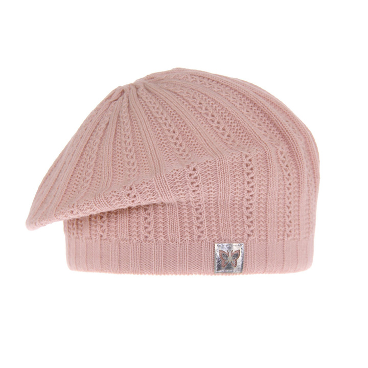 Bonnet automne/printemps fille, rose, Luina