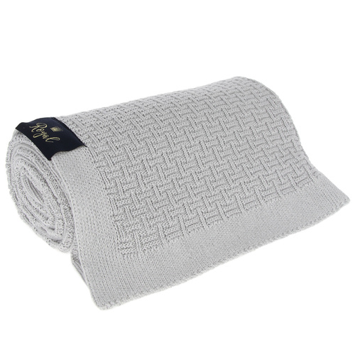 Couverture bambou-coton pour bébé, grise, délicate, Pony