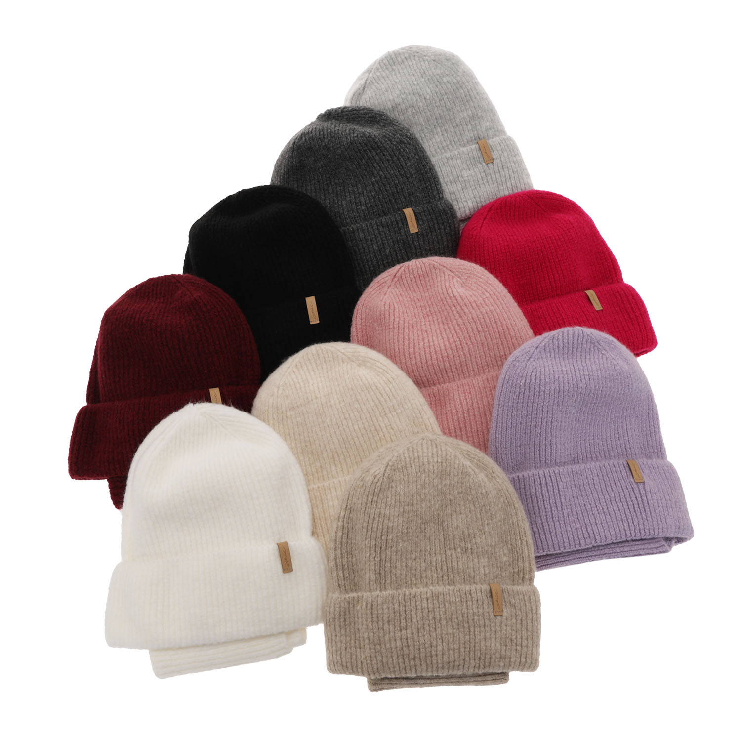 Ensemble d'hiver fille: bonnet et snood, beige, Edila