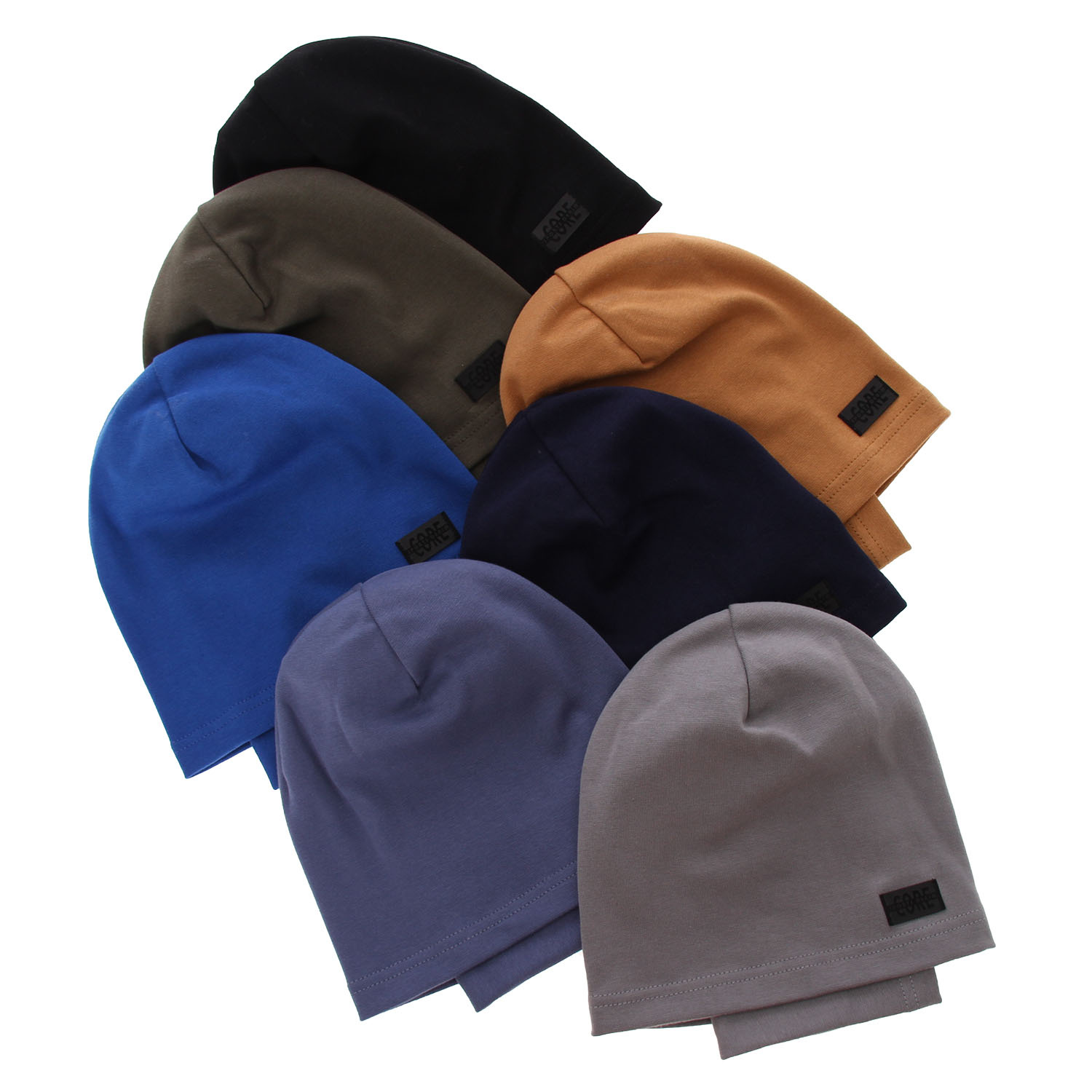 Ensemble automne/printemps garçon: bonnet et snood, bleu, coton, Frizi
