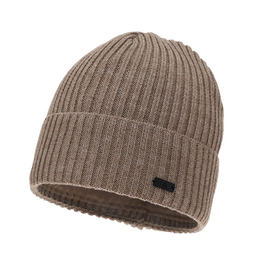 Bonnet d'hiver pour homme, beige, avec laine mérinos, Jeffrey
