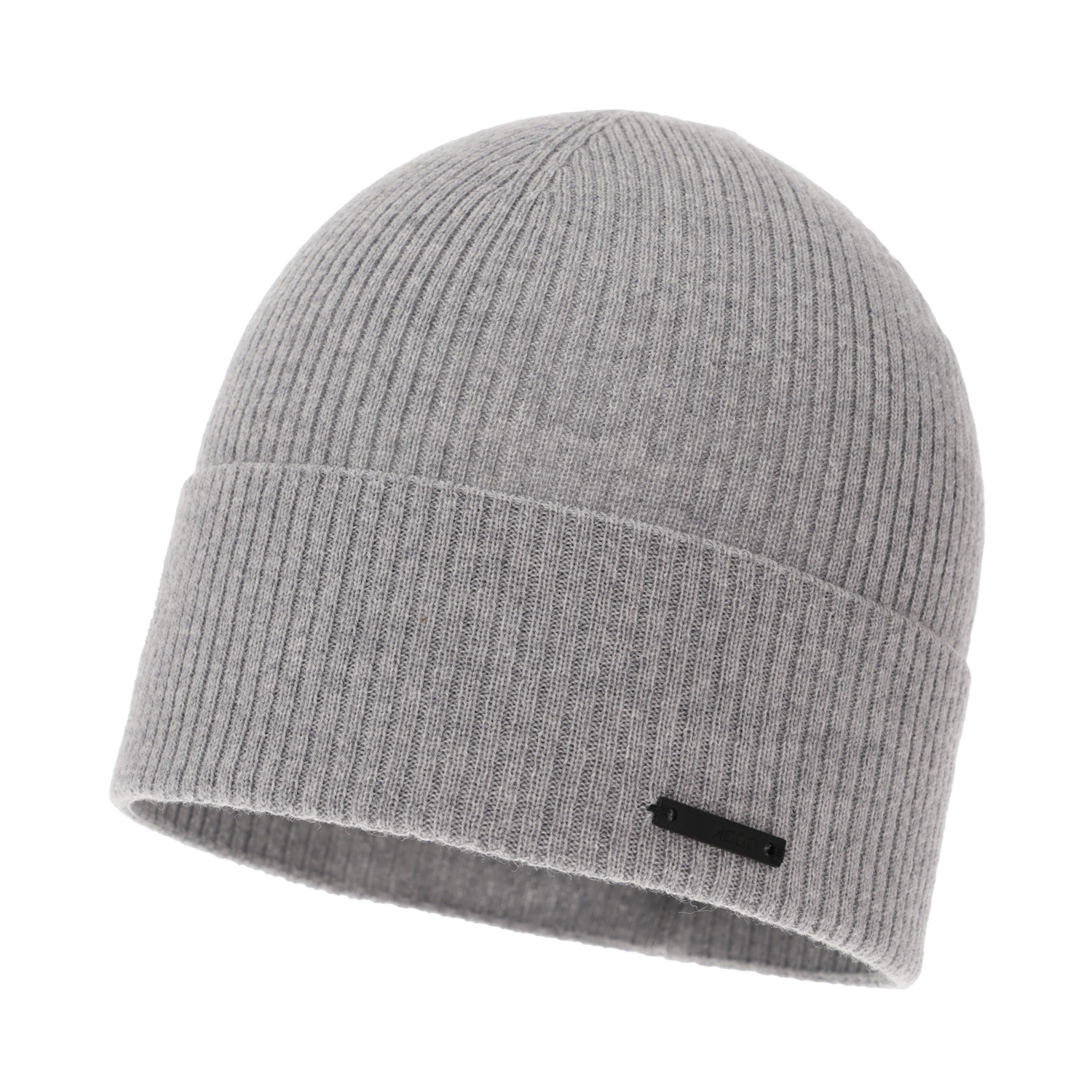 Bonnet automne/printemps homme, gris clair, avec laine mérinos, Fleur