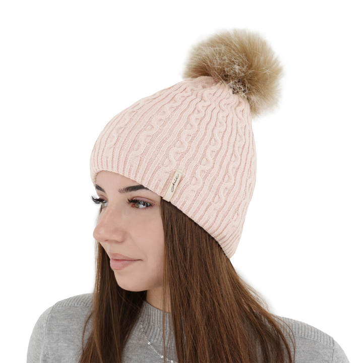 Bonnet d'hiver femme, beige, Xena