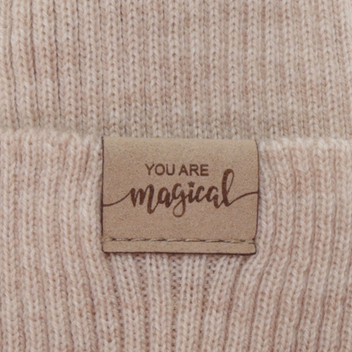 Ensemble automne/printemps fille: bonnet et snood, rose clair, 100% Laine Mérinos, Magenta