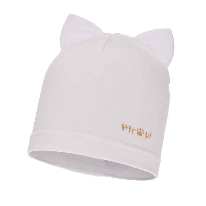 Bonnet automne/printemps fille, blanc, Jaspera