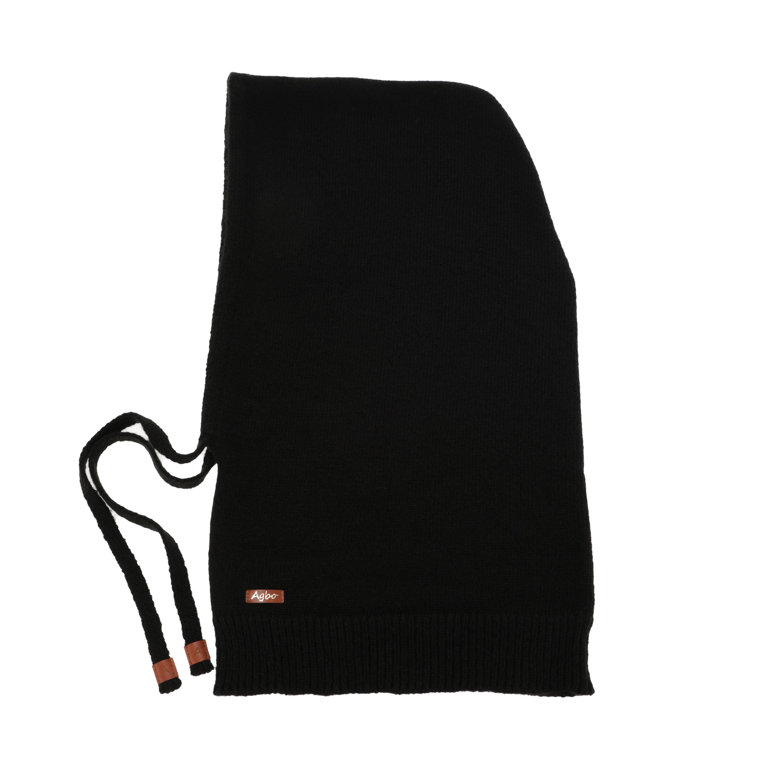 Cagoule d'hiver femme, noir, avec laine mérinos, Elizabeth