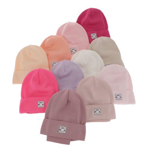 Ensemble automne/printemps fille: bonnet et snood, avec coton, mauve, Mersila