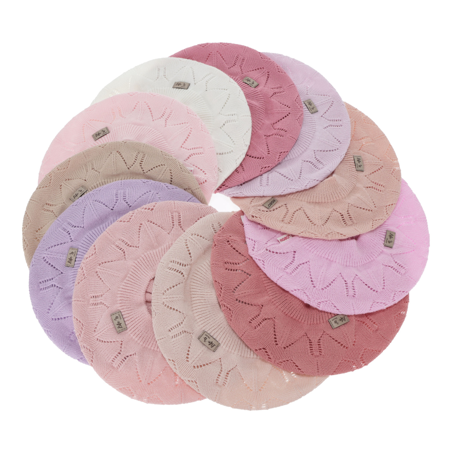 Béret automne/printemps fille, crème, Liveria