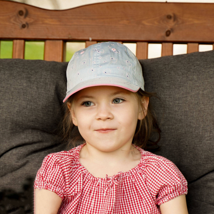 Casquette fille, automne/printemps, bleu, coton, Lily