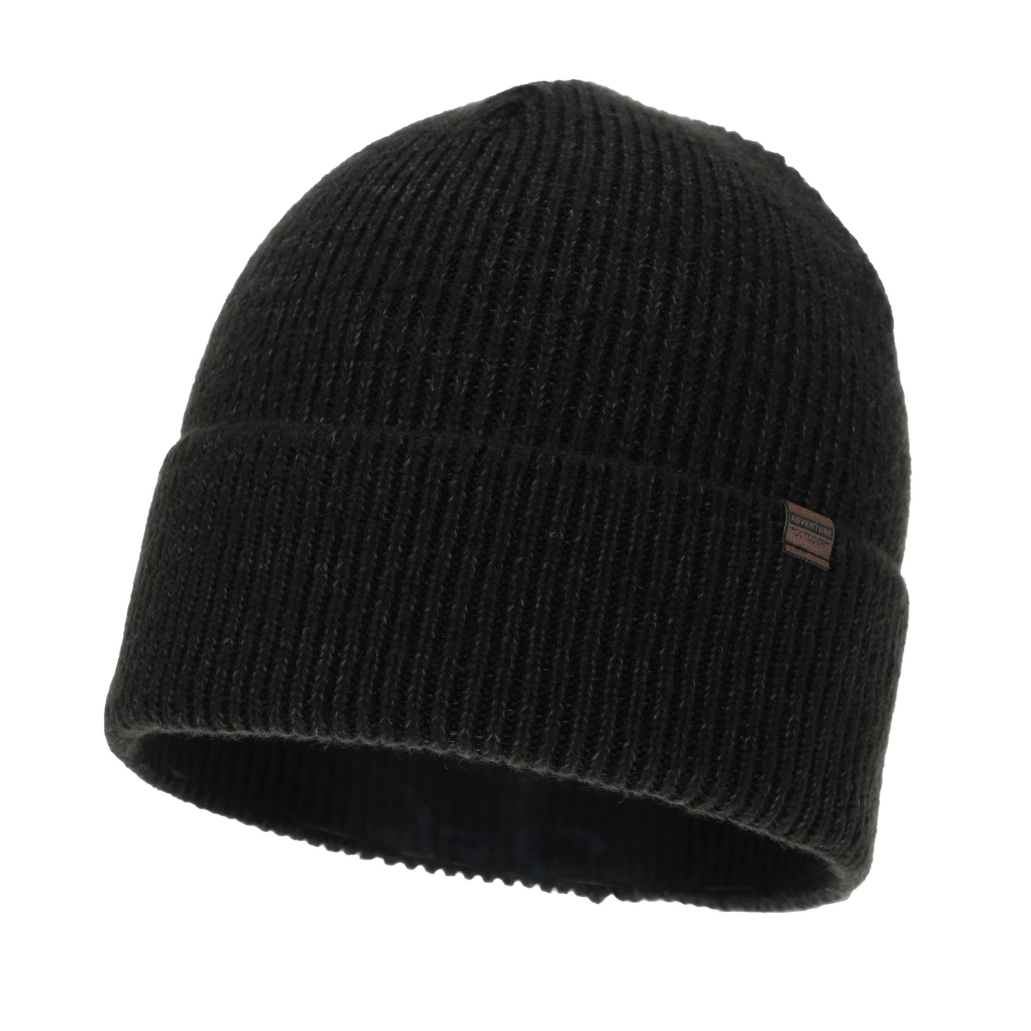 Bonnet d'hiver homme, gris foncé, avec laine mérinos, Korins