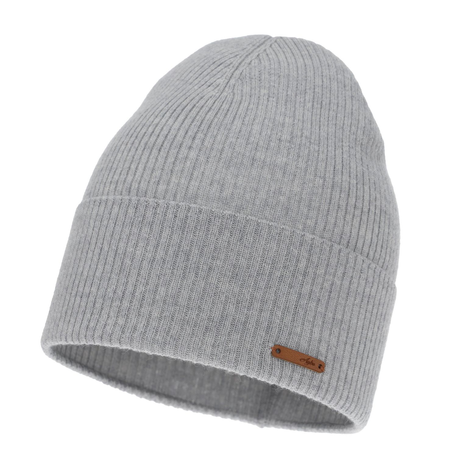 Bonnet automne/hiver femme, gris, 100% Laine Mérinos, Flerra