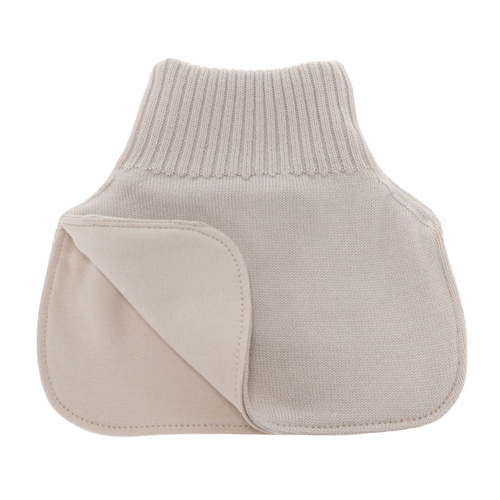 Tour de cou d'hiver fille, beige, 100% Laine Mérinos, Felice
