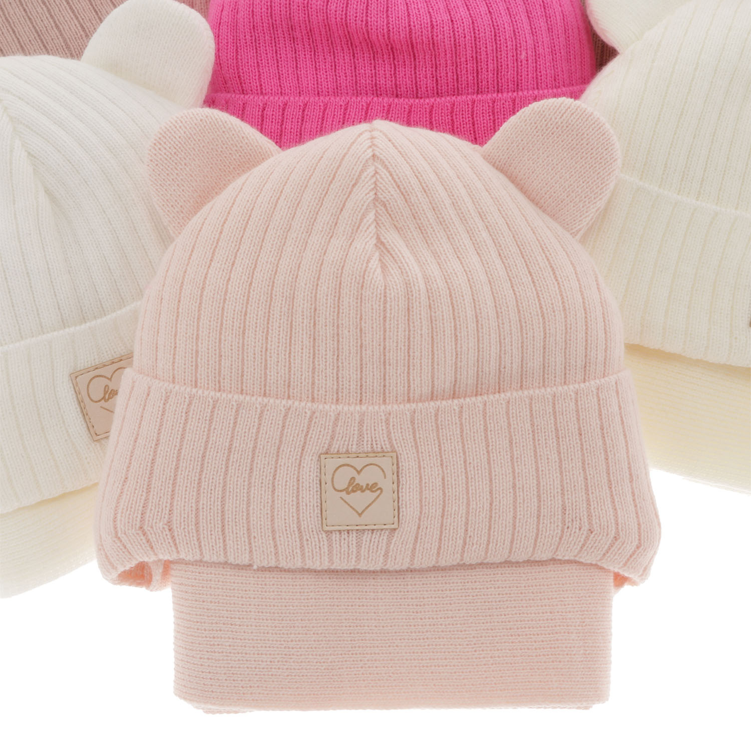 Ensemble d'hiver fille: bonnet et écharpe, crème, Antola