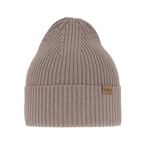 Beret d'hiver, printemps, avec coton, beige, Messina