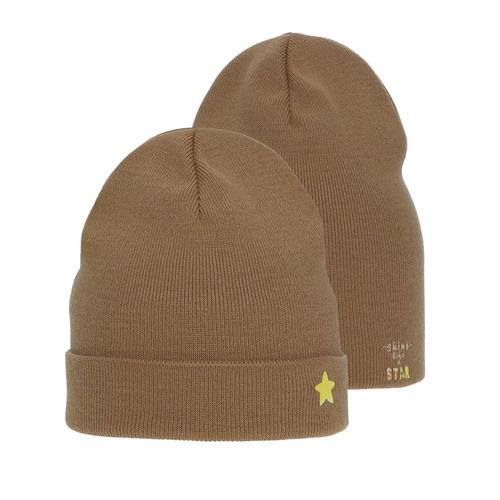 Bonnet d'hiver fille, camel, Estrela
