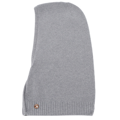 Cagoule automne, hiver, femme, gris, laine mérinos avec cachemire, Kiruna