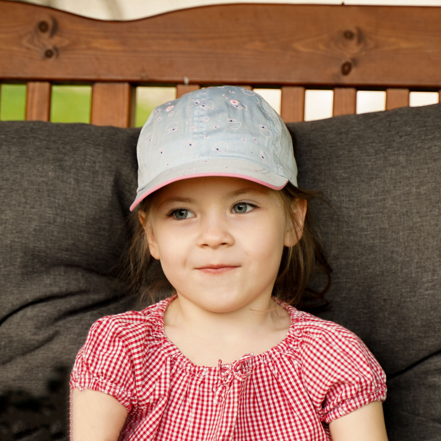 Casquette fille, automne/printemps, en coton, jean, Lily