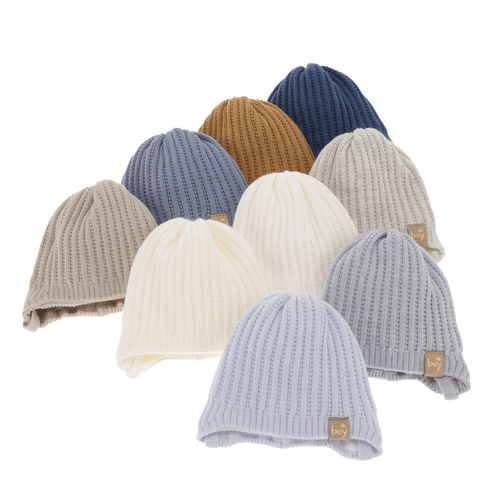 Bonnet automne/printemps garçon, beige, avec liens, Chico