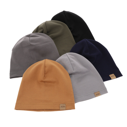 Bonnet automne/printemps homme, camel, en coton, Bremus