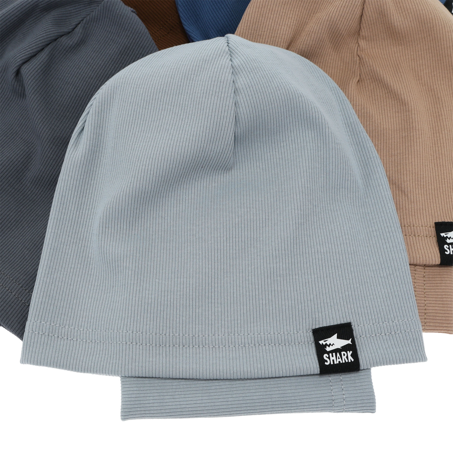 Ensemble automne/printemps garçon: bonnet et snood, coton, gris, Rumel