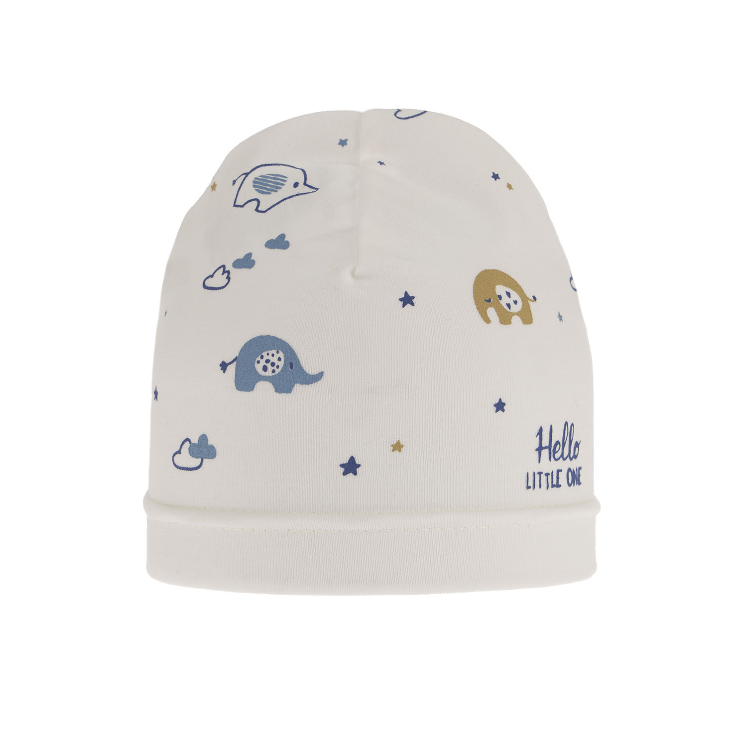 Bonnet automne/printemps garçon, crème, avec imprimé, Afil