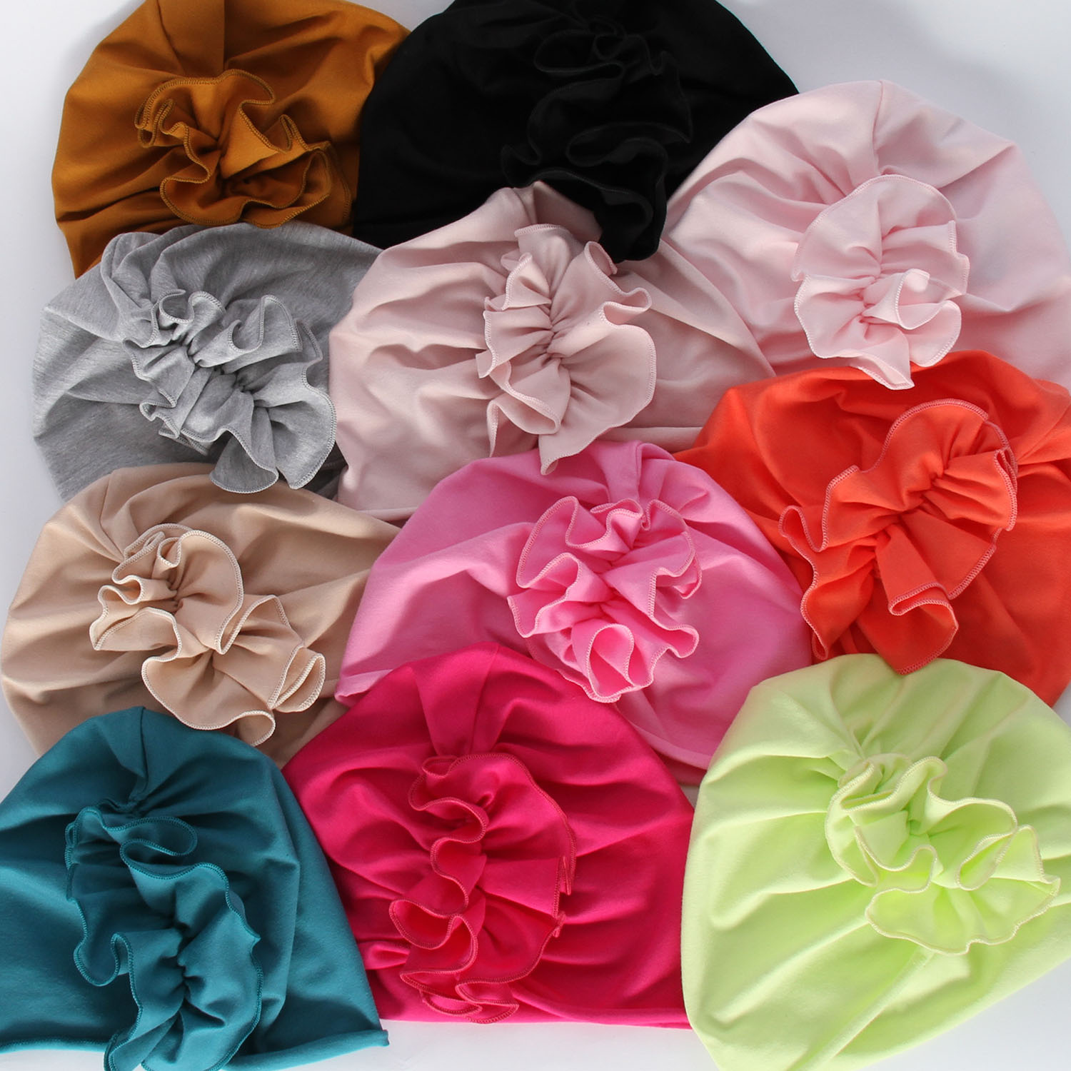Bonnet automne/printemps fille, émeraude, en coton, Werka