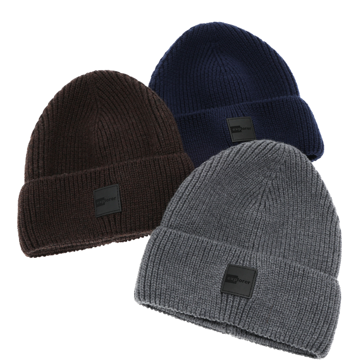 Bonnet d'hiver homme, brun, avec laine mérinos, Iron